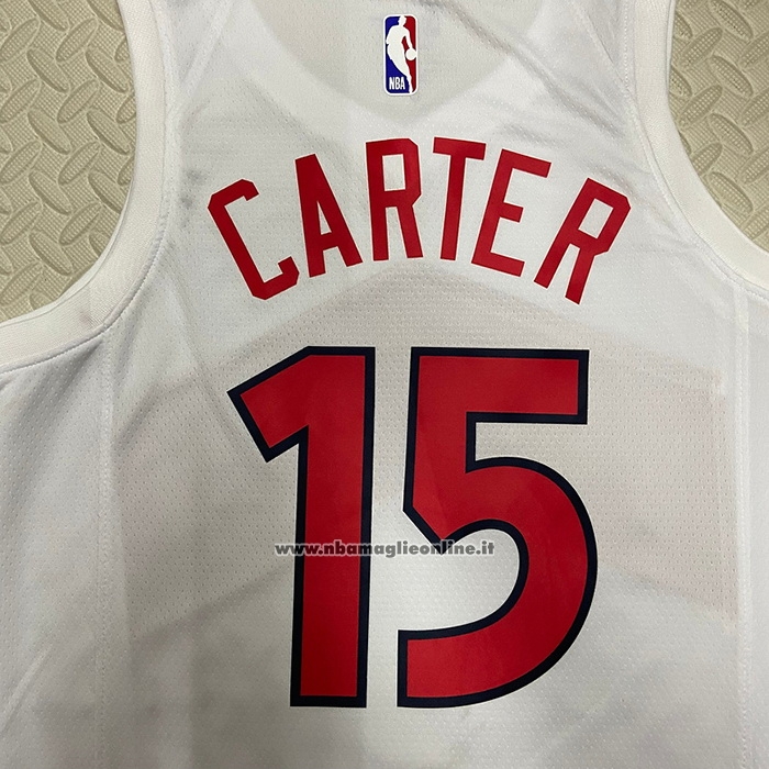 Maglia Toronto Raptors Vince Carter #15 Association 2022-23 Bianco